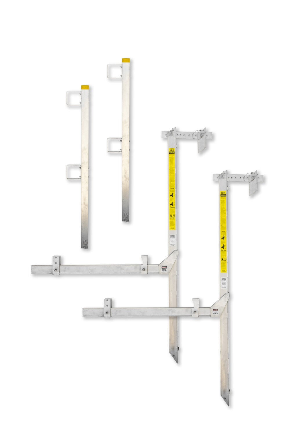 Wall Walker Hanging Scaffold 6′ with Guard-rail Posts – WW03644