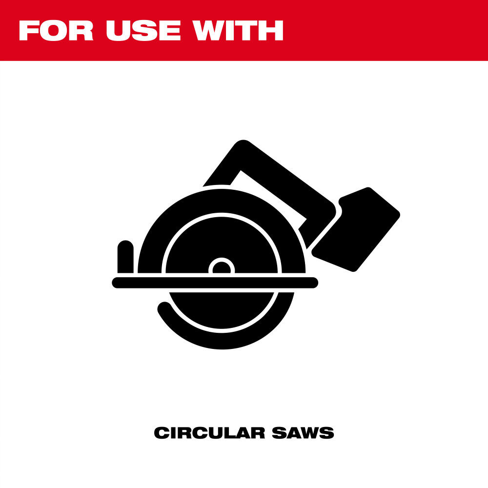 Milwaukee 6-1/2 Inch 24T NITRUS Carbide Framing & Demolition Circular Saw Blade, large image number 9