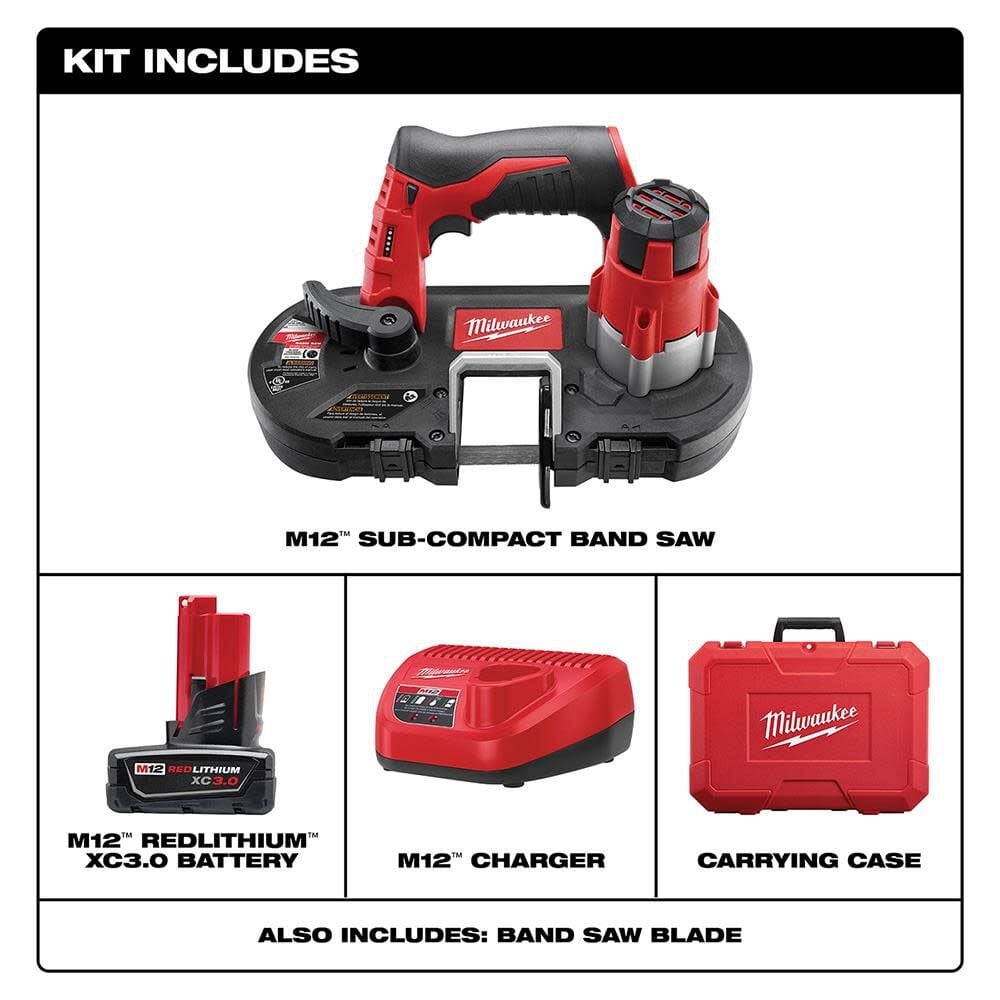 Milwaukee M12 Cordless Sub Compact Band Saw Kit 2429 21xc Simolary simolary.com 6
