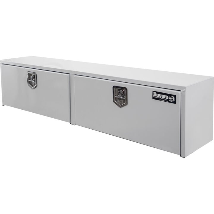 Buyers Products Company 18x16x88 Inch White Steel Topsider Truck Box, large image number 3