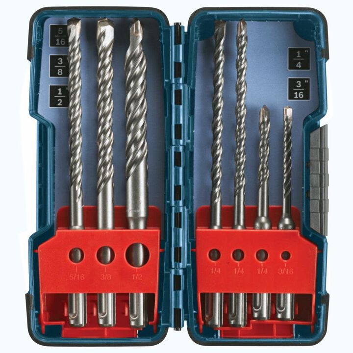 Bosch SDS-Plus Bulldog Rotary Hammer Bit Set, 7 Pieces