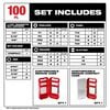 Milwaukee SHOCKWAVE Impact Duty Driver Bit Set 100pc, small image number 2