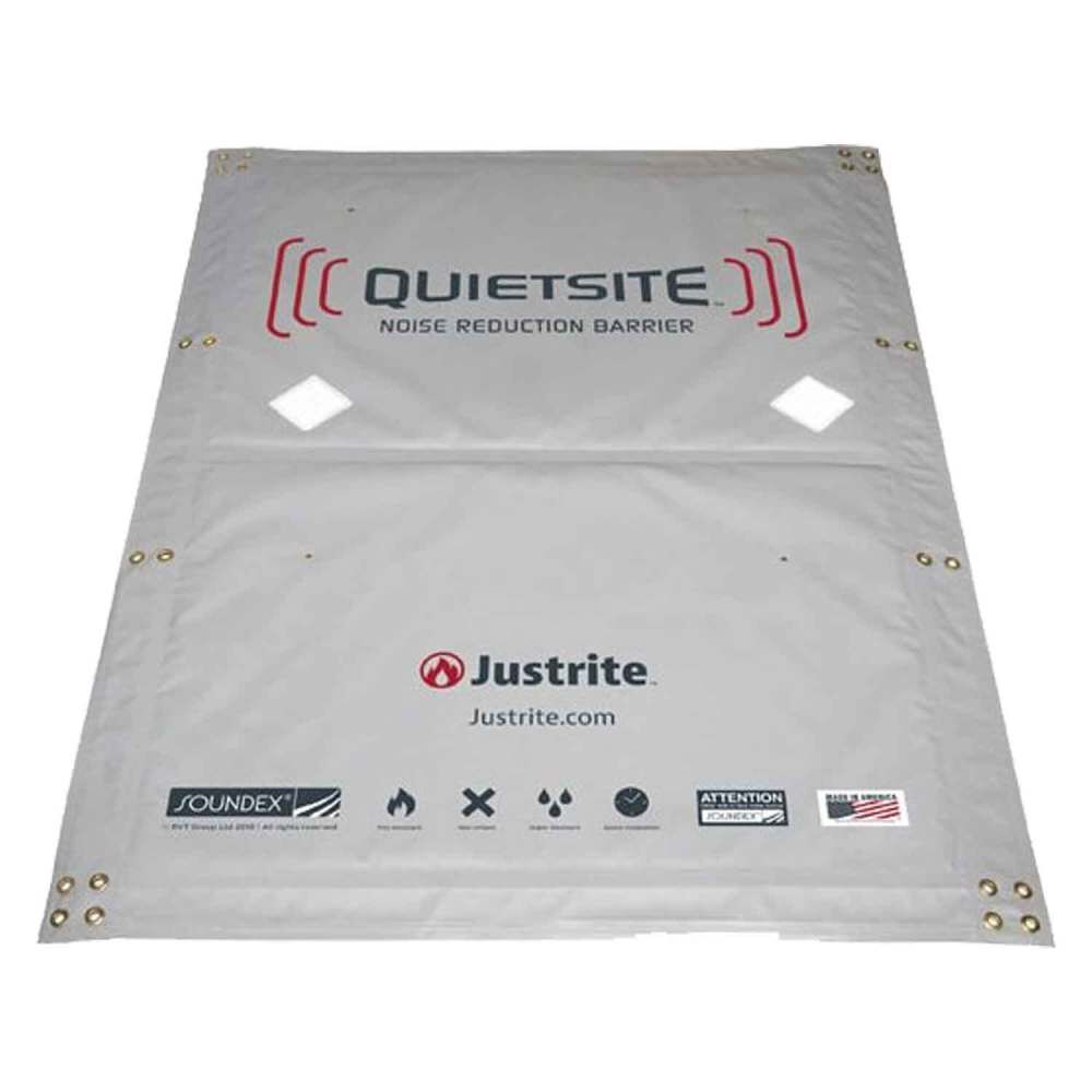 Justrite 4 x 6 Ft. Gray PVC Coated Polyester Sound Barrier Panel, large image number 1