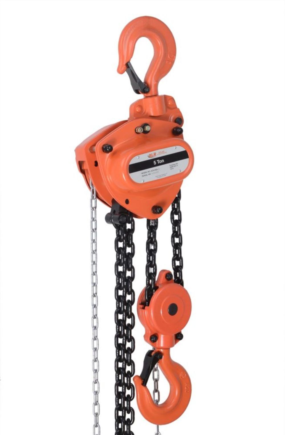 Atlas Lifting and Rigging ACH 5 Ton Chain Hoist 15 Ft. Lift with Overload Protection – ACH-050-15-OP