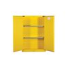 Justrite 45 Gallon Yellow Self Close Flammable Cabinet, small image number 2