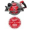 Milwaukee M18 FUEL 10-1/4 Inch Rear Handle Circular Saw (Bare Tool) and 10-1/4 Inch 28T Thick Kerf Framing Circular Saw Blade Bundle, small image number 1