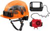 Milwaukee BOLT Orange Front Brim Safety Helmet with IMPACT ARMOR Liner Type 2 Class E & USB Cooling Fan Bundle, small image number 1