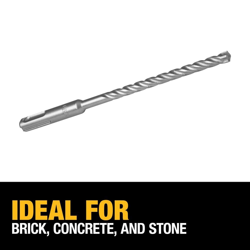 DEWALT 1/4 in x 4 in x 6 in Solid Carbide SDS Plus Hammer Drill Bit, large image number 3