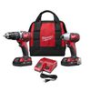 Milwaukee M18 Cordless Lithium-Ion 2-Tool Combo Kit, small