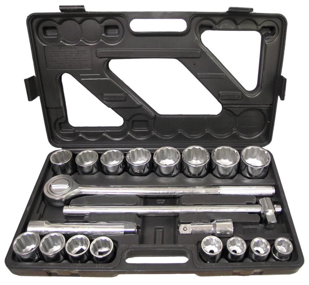 Allied International Harvest Forge 21pc 3/4In Dr Heavy Duty SAE Socket Set, large image number 1