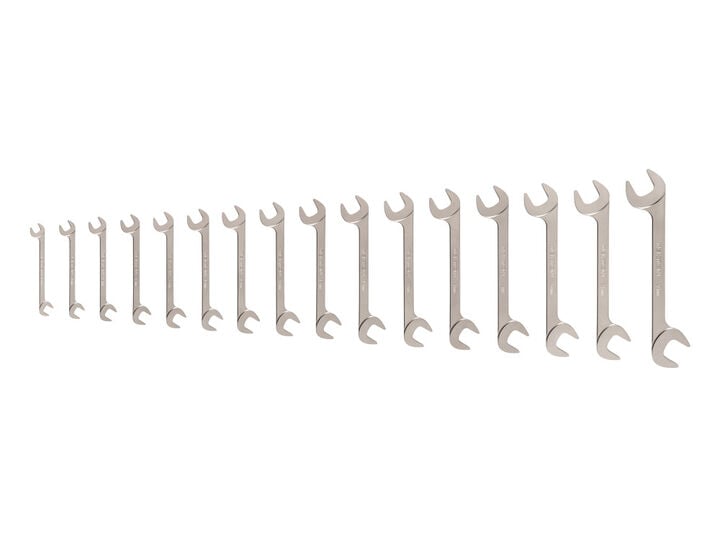 Tekton Angle Head Open End Wrench Set, 16-Piece (10-27 mm), large image number 0