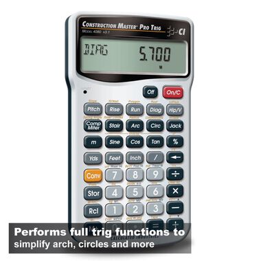 Calculated Industries CM Pro Trig Construction Math Calculator, large image number 1