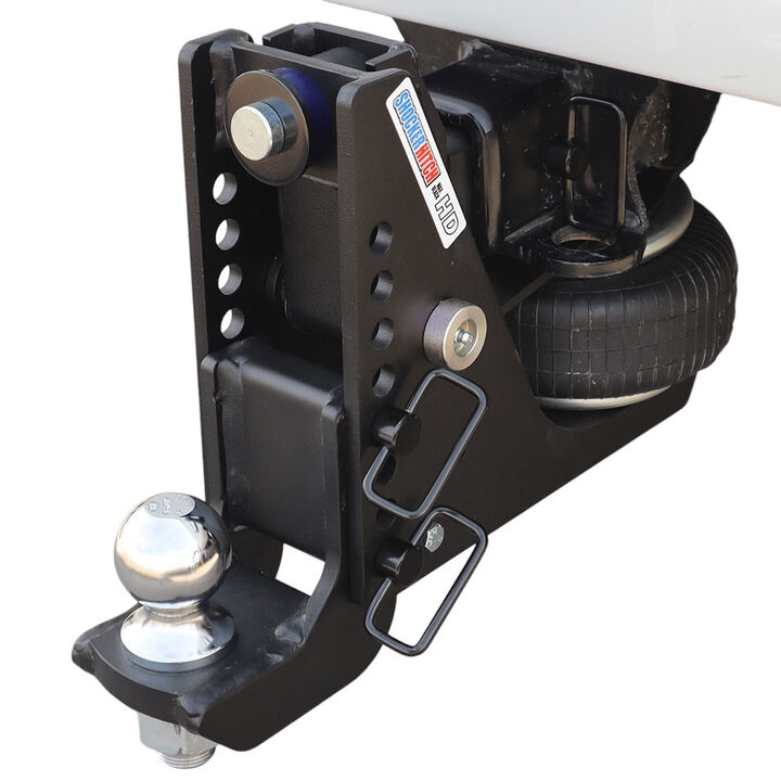 Shocker Hitch HD 20K Max Black 2.5 Inch Air Receiver Hitch & Drop Ball Mount 2-5/16 Inch Hitch Ball