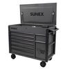 Sunex JUIC'D BOX 50 Inch 7 Drawer Powered Rolling Tool Cart with Dedicated Power Tool Storage Gray, small image number 5