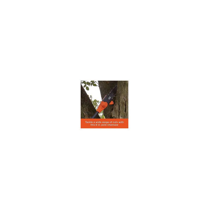 Black and Decker 20V Lithium Ion 8in Cordless Electric Pole Saw, large image number 6