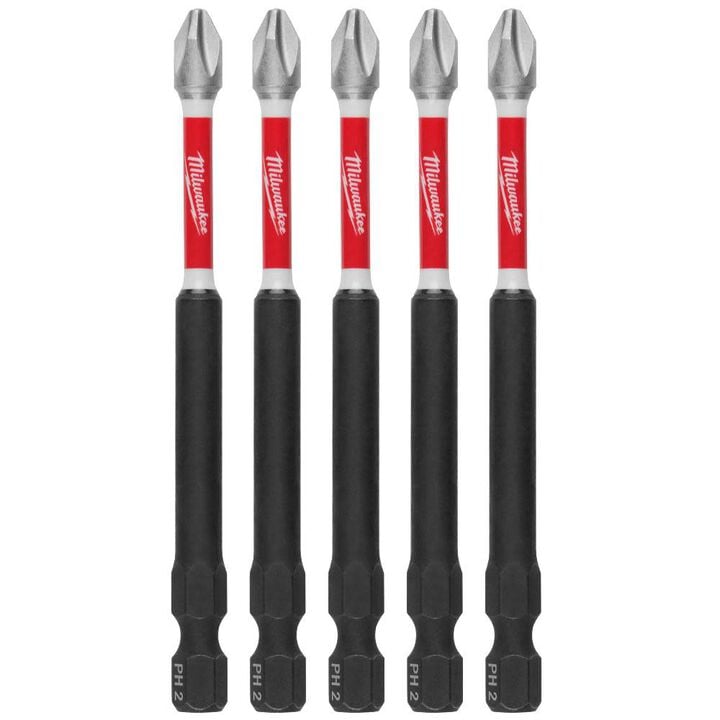 Milwaukee SHOCKWAVE 3-1/2 in Impact Phillips #2 Power Bits 5PK, large image number 9