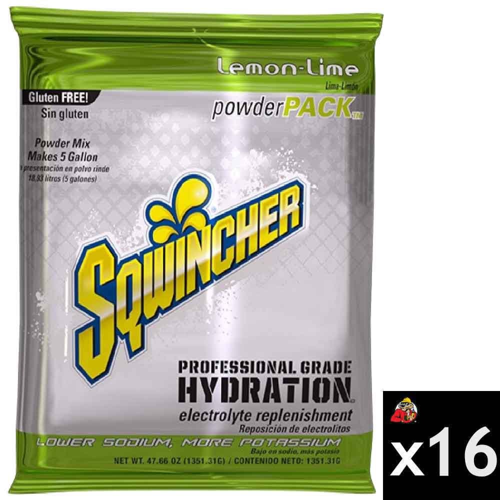 Sqwincher Mix and Serve Electrolyte Beverage Mix 5 Gallon Lemon-Lime 16 Bag Case, large image number 1