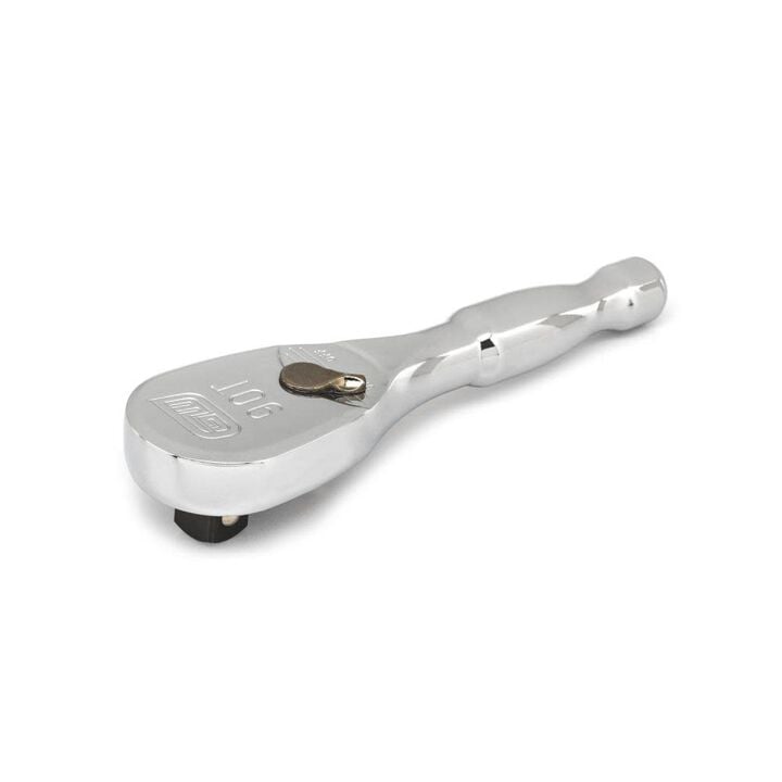 GEARWRENCH 3/8in Drive 90 Tooth Stubby Teardrop Ratchet 4-3/4in, large image number 1
