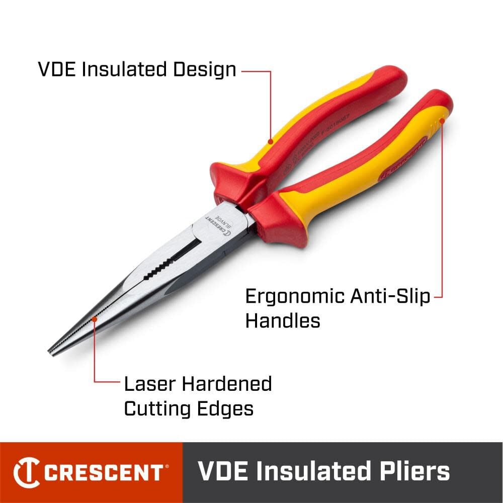 Crescent Plier 8in Long Nose VDE, large image number 3