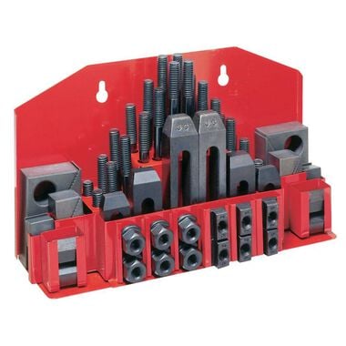 JET 58pc Clamping Kit for 5/8 In. T-Slot with Plastic Tray