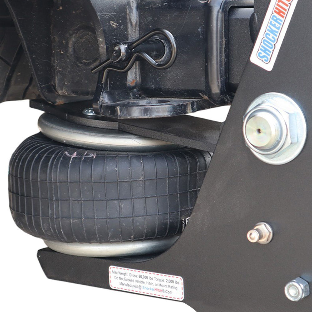 Shocker Hitch HD 20K Max Black Super Drop 2 Inch Receiver Hitch & Chrome Combo Ball Mount with 2 Inch & 2 5/16 Inch Hitch Balls, large image number 7