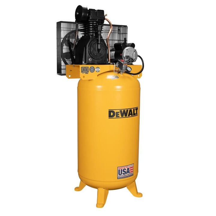 DEWALT 80 Gallon Vertical Two Stage 5.0 HP 175 PSI Stationary Air Compressor, large image number 1