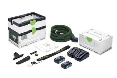 Festool Mobile Dust Extractor CTC SYS I HEPA-Plus CLEANTEC Cordless Kit, large image number 0