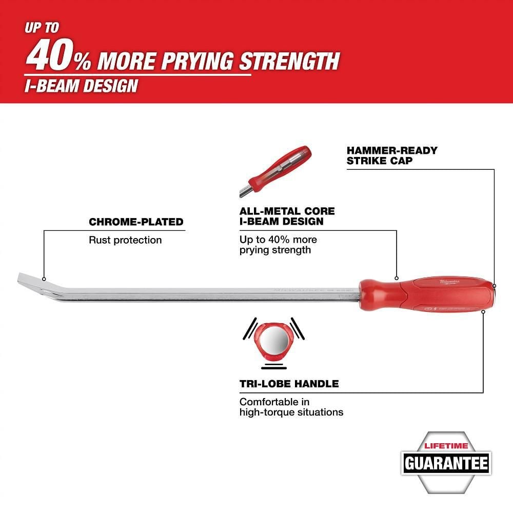 Milwaukee 24inch Pry Bar, large image number 2