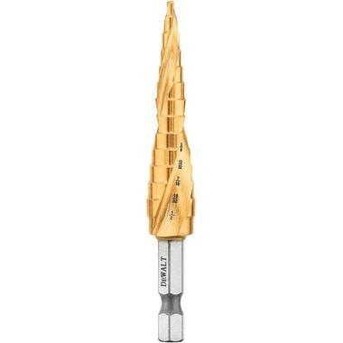 DEWALT 1/8 In. to 1/2 In. Impact Ready Step Drill Bit, large image number 0