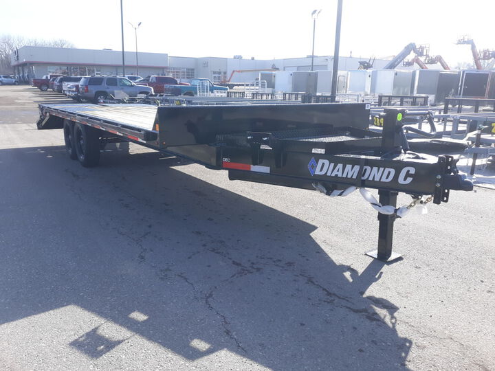 Diamond C 22 Ft. x 102 In. Heavy Duty Deck Over Equipment Trailer with Max Ramps, large image number 2