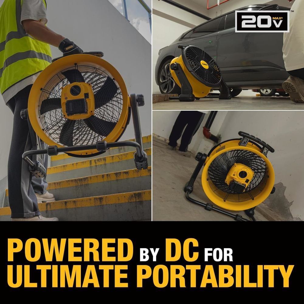 DEWALT 18 Inch 20V AC/DC 4000 CFM Drum Fan, large image number 13