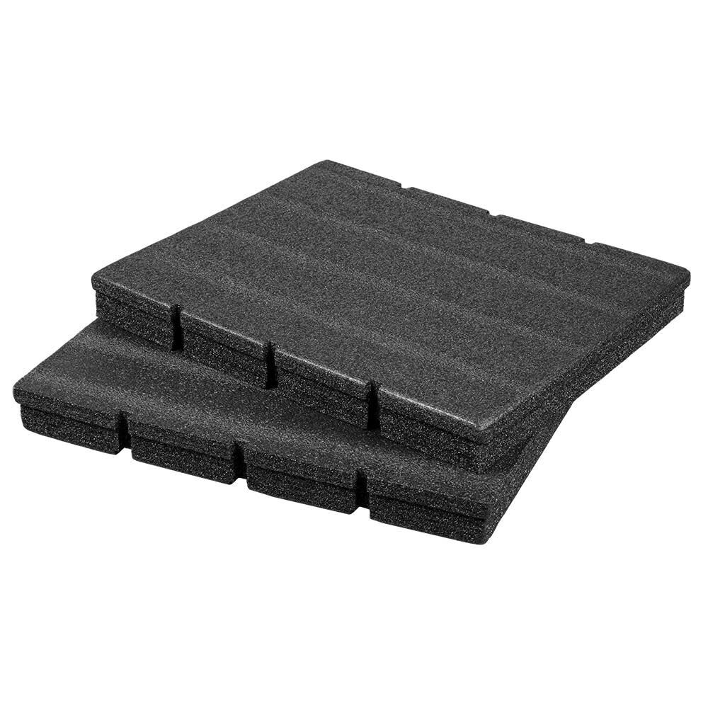 Milwaukee Customizable Foam Insert for Packout Drawer Tool Boxes — 12.5in.L  x 16.3in.W x 4.8in.H, Model# 48-22-8452
