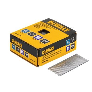 DEWALT 1-1/4 Straight 16 Gauge Finishing Nails (2500 pk), large image number 0