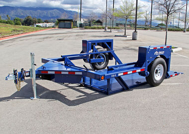 Air-Tow Trailers 12' Drop Deck Flatbed Trailer 75in Deck Width - 5500# Capacity, large image number 1