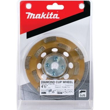 Makita 4-1/2 in. Double Row Diamond Cup Wheel Anti-Vibration, large image number 3