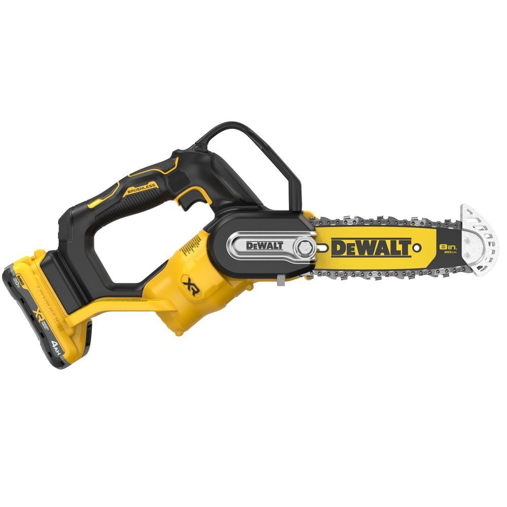 DEWALT 20V MAX 8 Inch Brushless Cordless Pruning Chainsaw Kit, large image number 4