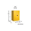 Justrite 110 Gallon Yellow Steel Manual Close Cabinet with Drum Support, small image number 2