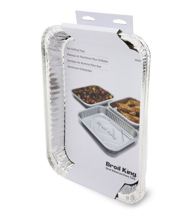 Broil King Large 10.25in X 12.75in Aluminum Foil Drip Pan - 3 pack, large image number 0