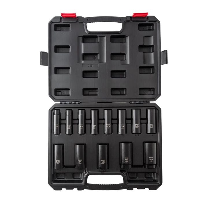 Sunex 13 pc. 1/2 In. Drive SAE Deep Impact Socket Set