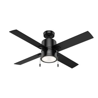 Hunter Fan Beck Ceiling Fan 52in Matte Black/Greyed Walnut