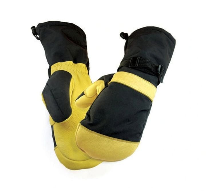 Hand Armor Deerskin Waterproof Musher Mitten Tan Large