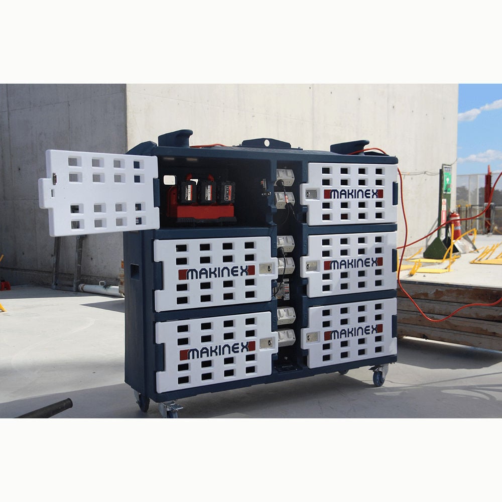Makinex Fire Retardant 6 Door Mobile Charge Pod, large image number 2