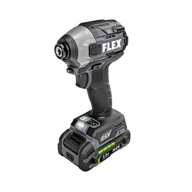 FLEX 24V Drill Driver With Turbo Mode and Quick Eject Impact Driver Kit, large image number 2