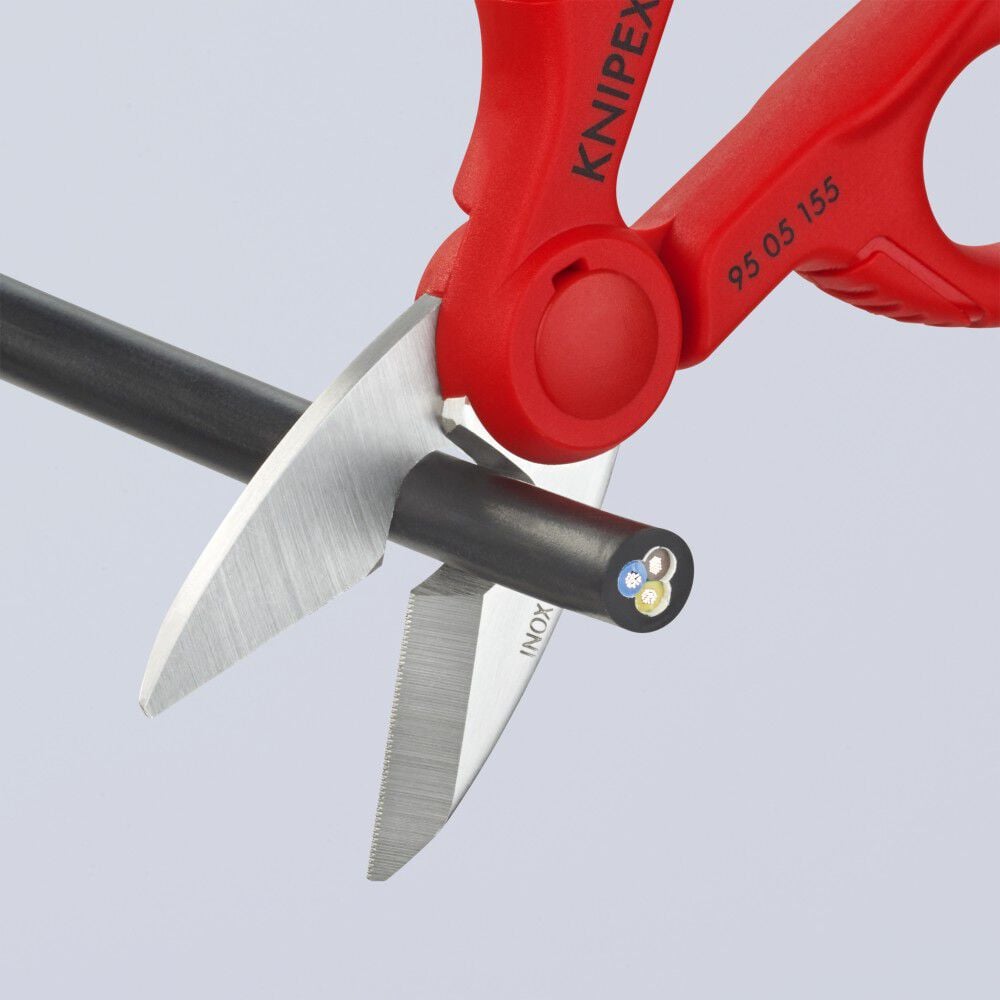 Knipex 6-1/4 Inch Stainless Steel Electricians Shear, large image number 8