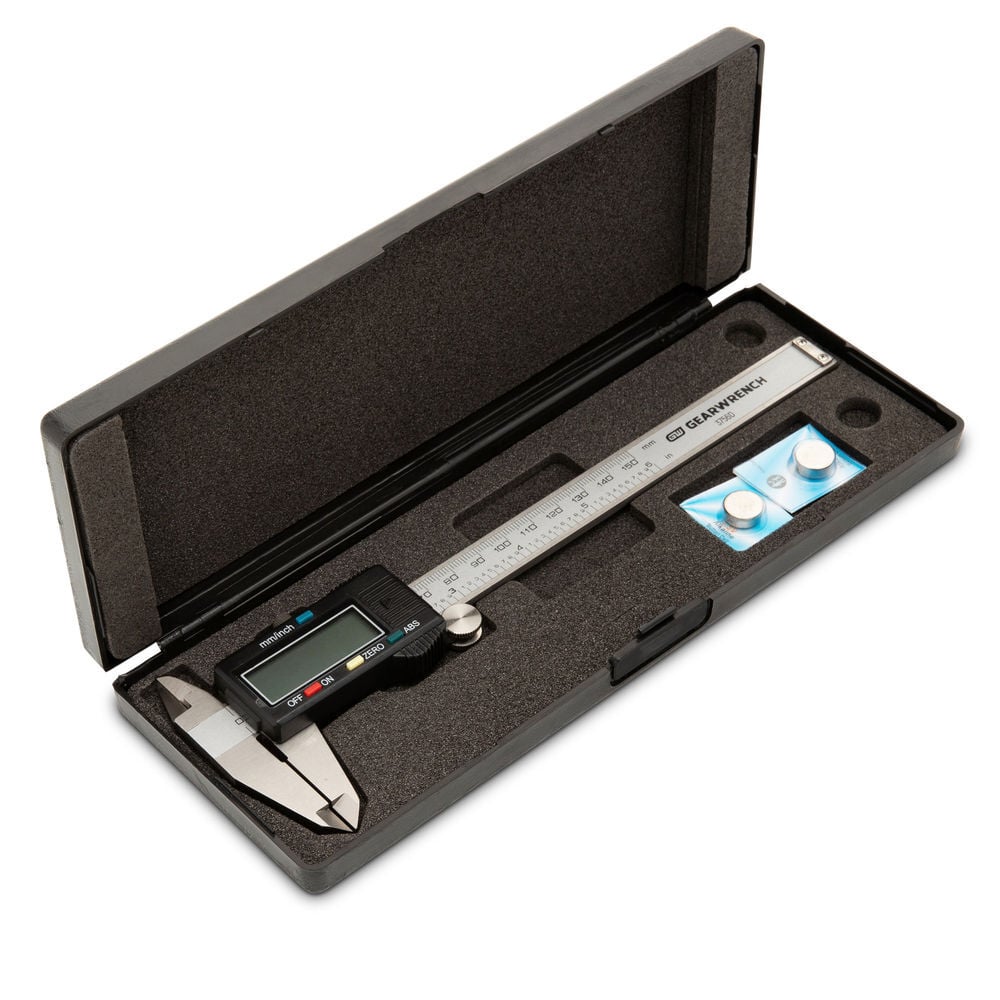 GEARWRENCH 6 Inch Digital SAE/Metric Caliper with Large LCD Window, large image number 2