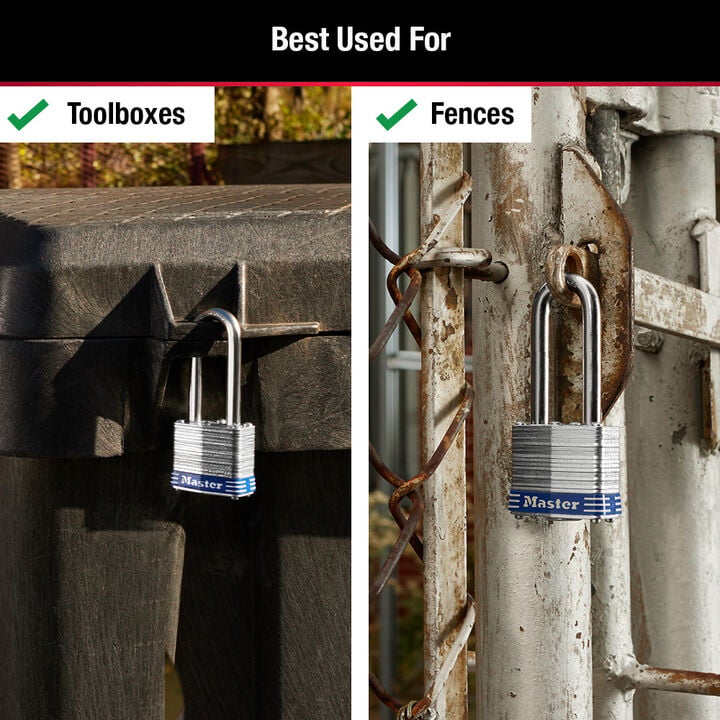 Master Lock Padlock 1 9/16in Keyed Different Tumbler 1pk, large image number 3