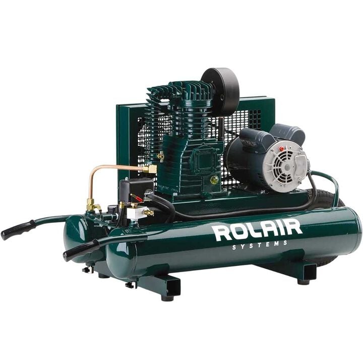 Rolair 9 Gallon Twin Tank Compressor with Dual Controls
