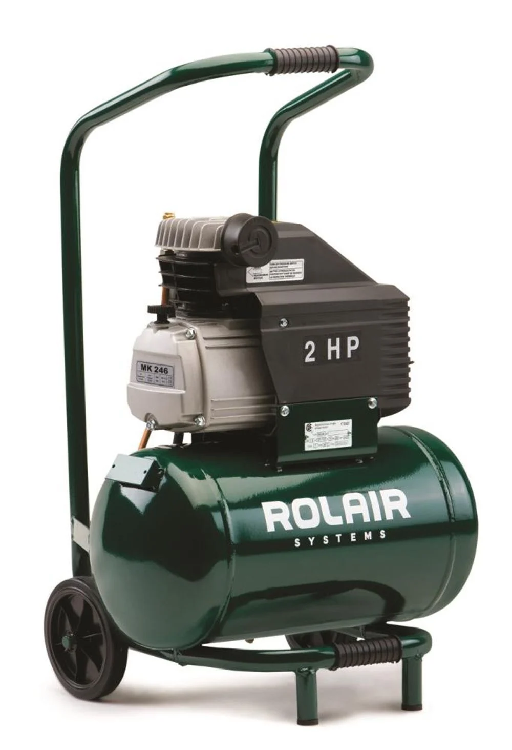 Rolair 2 HP (115V) 4.1 CFM 90PSI 5.3 Gall Cart Compressor - FC2002HBP6