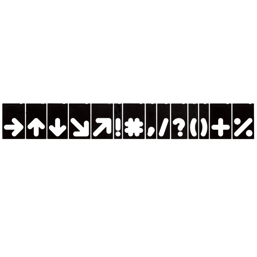 Milescraft Symbols 2.5in & 1.5in 26pc, large image number 3