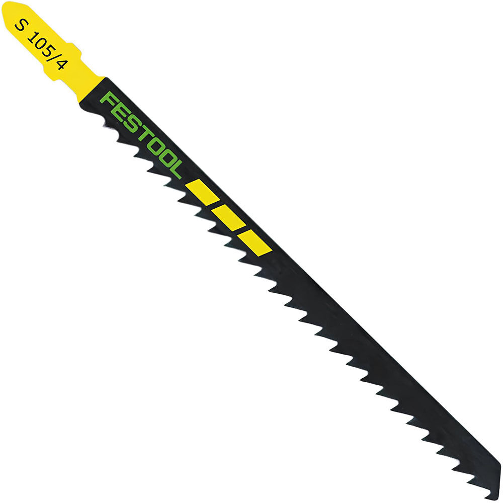 Festool Fast-Cutting Jigsaw Blades S 105/4 4 1/8 Inch 6 TPI - Pack of 5, large image number 1